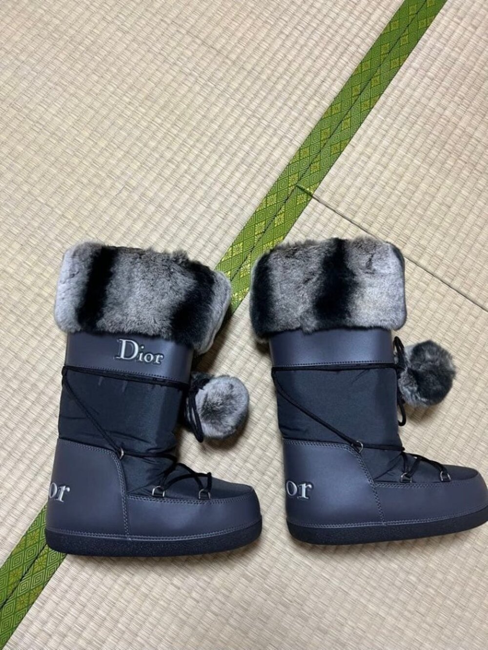 Dior Shearling Boots Black